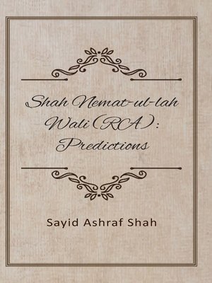 cover image of Shah Nemat-Ul-Lah Wali (RA)--Predictions